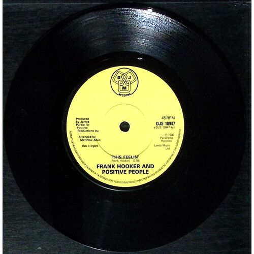 Frank Hooker And Positive People - This Feelin - I Wanna Know Your Name - Funk - 1980 - Pressage England