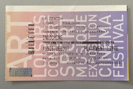 Ticket De Concert Indochine Zénith De Toulouse 2007