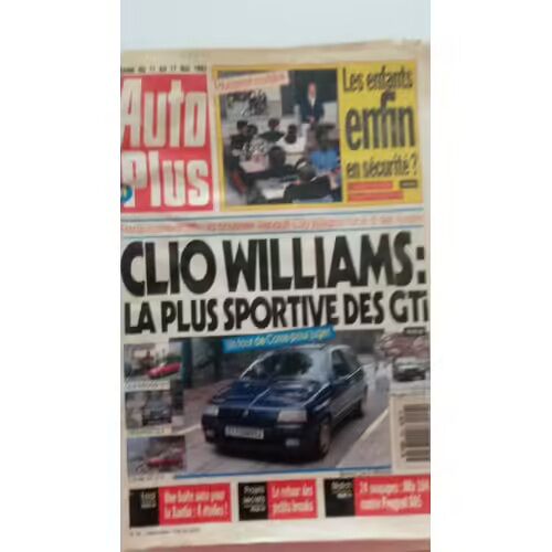 Auto Plus 244 De 1993 Alfa 164 Super V6 24v,Peugeot 605 Sv 24,Xantia 2.0i Vsx Auto,Clio Williams 2.0,Zx 16v,Peugeot 205 Gti 1.9,Opel Astra Gsi 16v,Golf Gti 16v,Volvo 850 Glt,Skoda Favorit Glx
