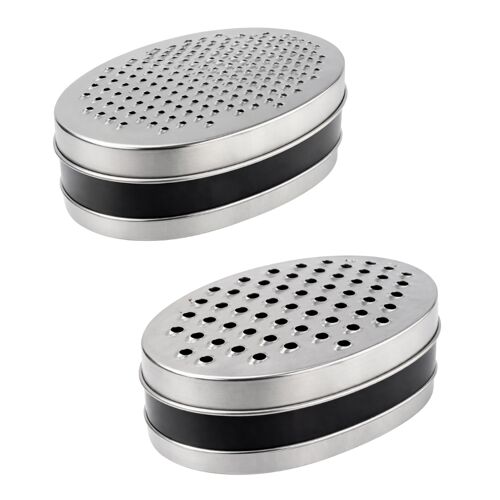 Râpe En Inox 17 Cm Avec Boîte De Récupération ¿ Double Face Épais & Fin, Précise Et Pratique Pour Fromage, Légumes Et Zestes