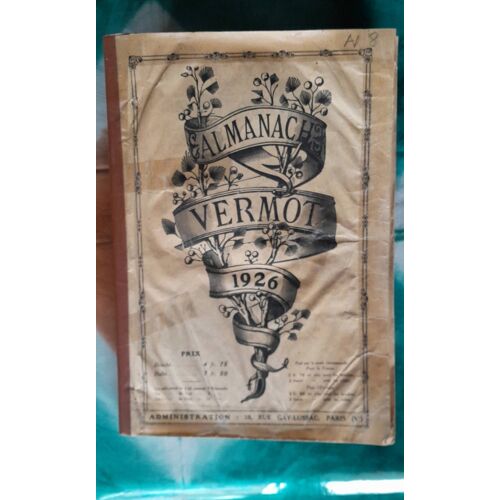 Almanach Vermot 1926 - Couverture En Noir Et Blanc -