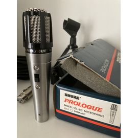 VINTAGE-Shure Prologue 10L-LC Microphone LO Z Dynamic avec cable de 8 mètres et support
