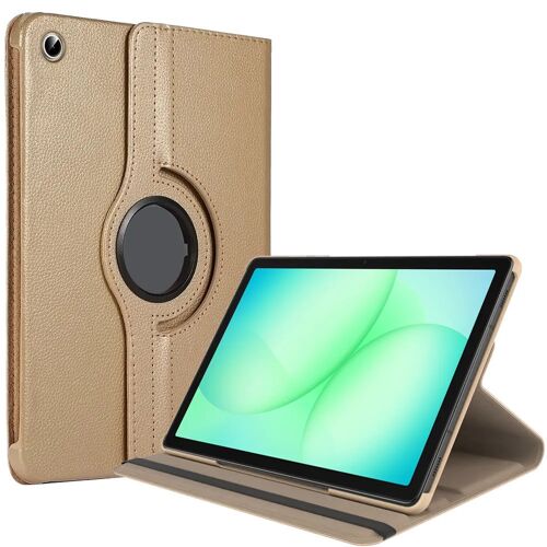 Coque pour Samsung Galaxy Tab A9 Plus / A11 Plus, Protection Rotative 360° - Doré - E.F.Connection