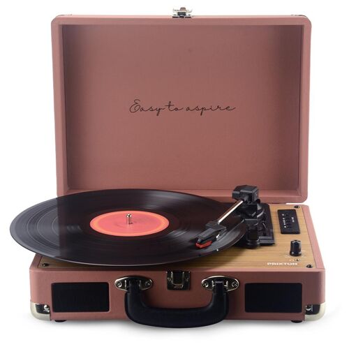 PRIXTON VC400 Tourne-disque à entraînement direct Moka Manuel