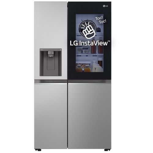 LG InstaView GSGV80PYLD réfrigérateur américain Pose libre 635 L Argent