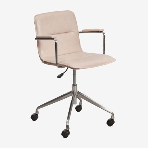 Seifert chaise de bureau avec roulettes et accoudoirs Gris brossé