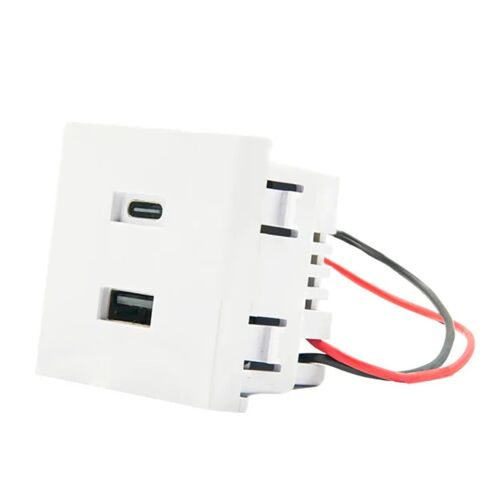 Module Chargeur USB Shelly Wall Display Stand 20W Blanc