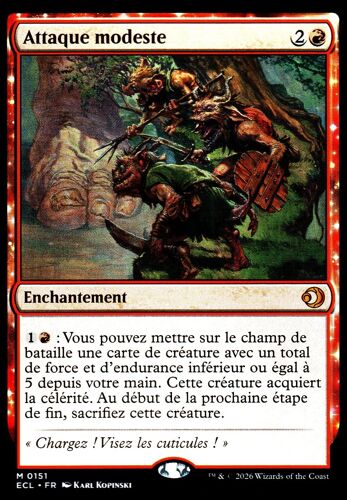 Attaque Modeste - Magic - Lorwyn Éclipsé Vf - M - 151