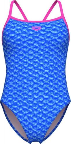 Arena - Women's Monogram Swimsuit Challenge Back - Maillot De Bain Taille 32, Bleu