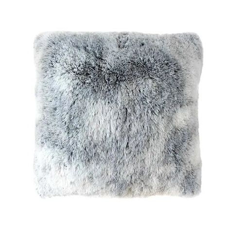 Coussin A Poil 40 X 40 Cm Ours Gris