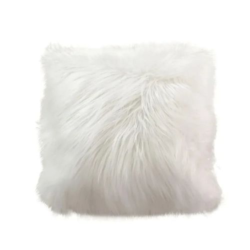 Coussin A Poil 45 X 45 Cm Epice Ecru