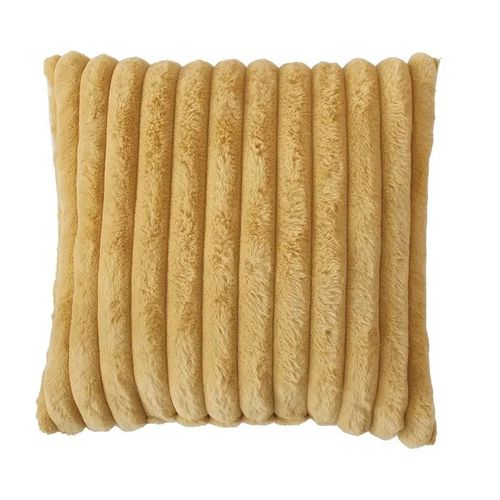 Coussin A Poil 40 X 40 Cm Cottele Jaune