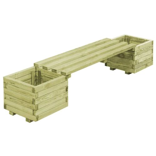 Banc De Jardin À Jardinières Bois De Pin Imprégné Helloshop26 02_0001366
