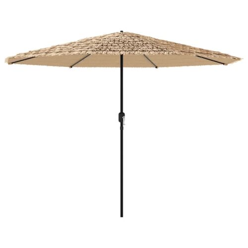 Parasol De Jardin Avec Led En Polyester 324 X 324 X 247 Cm Protection Solaire Design Moderne Marron Helloshop26 02_0056416