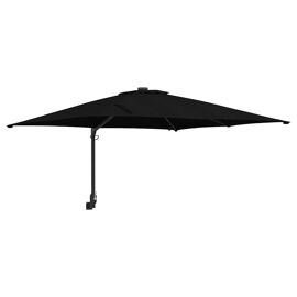 Parasol De Jardin Inclinable Design Moderne 248,5 X 247,5 X 160 Cm En Polyester Noir Helloshop26 02_0058656