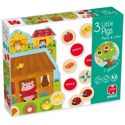 Jumbo GOULA - 3 Little Pigs Memo&Loto