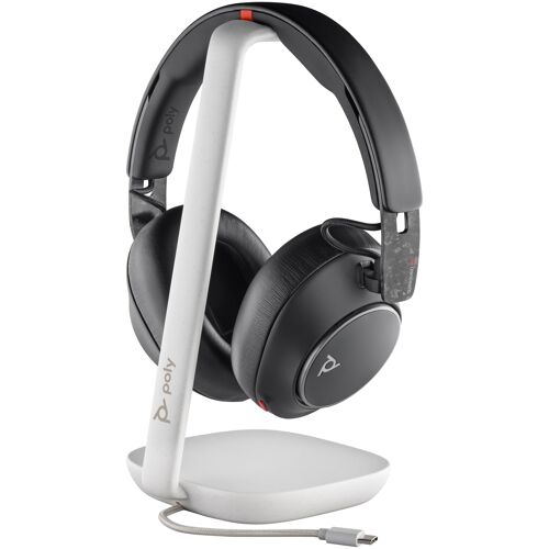 HP Poly Micro-casque Poly Voyager Surround 85 UC USB-C + adaptateur USB-C/A + base de chargement