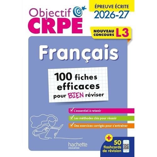 Français, Épreuve Écrite - 100 Fiches Efficaces Pour Bien Réviser
