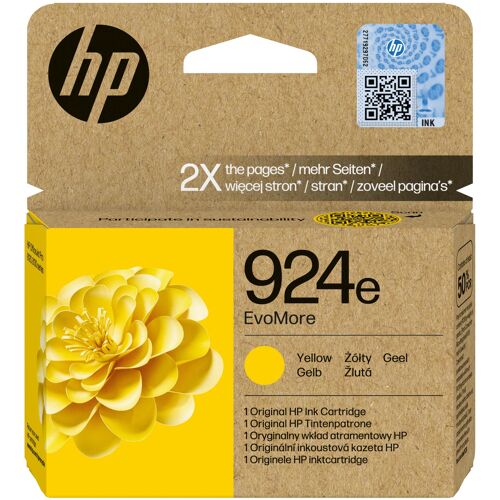 HP 924e EvoMore - 9 ml - jaune - original - Officejet - cartouche d'encre - pour Officejet Pro 8120e, 8130e