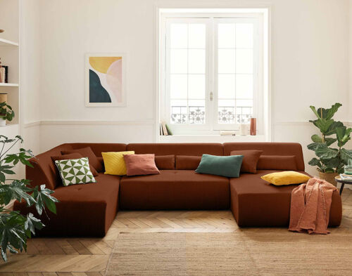 Best Mobilier 1725TER canapé Orange