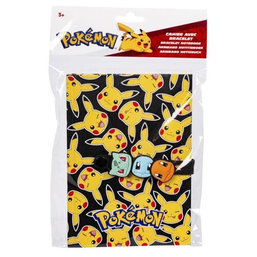 Pokémon 70424 Bloc-Notes 80 Feuilles Noir Et Jaune