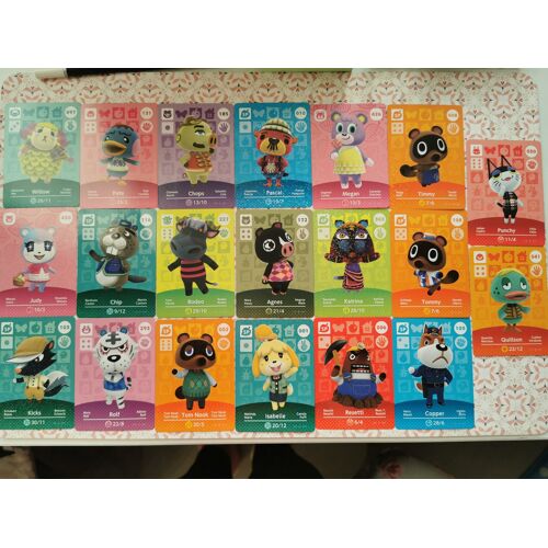 Lot De 20 Cartes Amiibo Animal Crossing