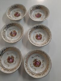 Vds Coupe A Dessert 6 Pièces En Porcelaine D'Art Made In France