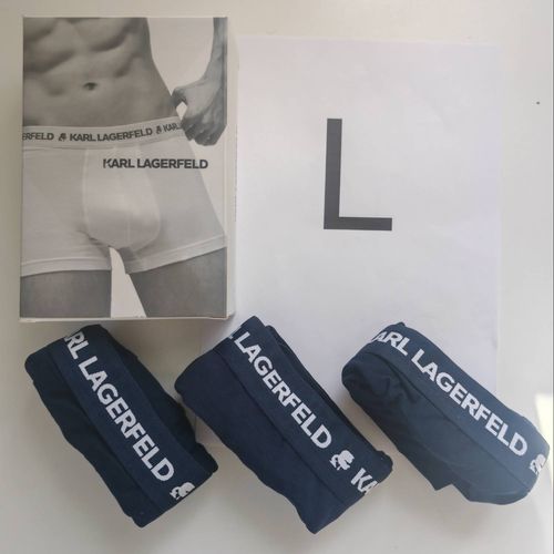 Lot De 3 Boxers Homme Karl Lagerfeld – Neuf – Taille L (Navy)
