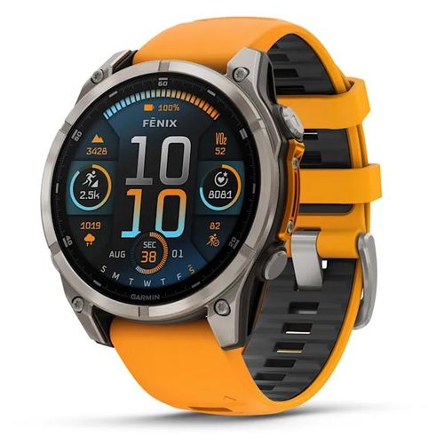 Garmin Fenix 8 Sapphire Amoled Titane 47mm Graphite Gris