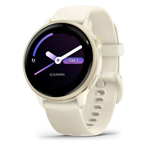 MONTRE CONNECTÉE GARMIN VÍVOACTIVE® 6 42 MM IVOIRE AVEC BRACELET BEIGE