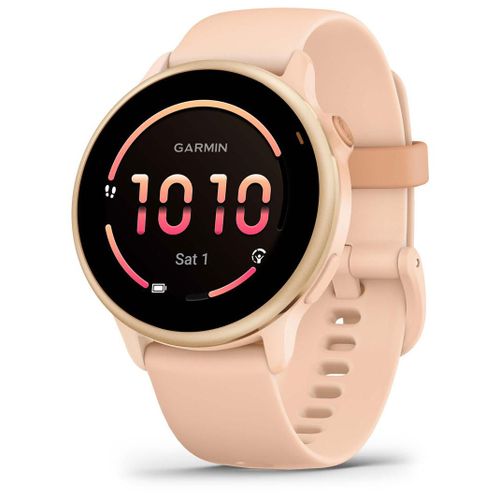 MONTRE CONNECTÉE GARMIN VÍVOACTIVE® 6 42 MM ROSE PÊCHE AVEC BRACELET ROSE