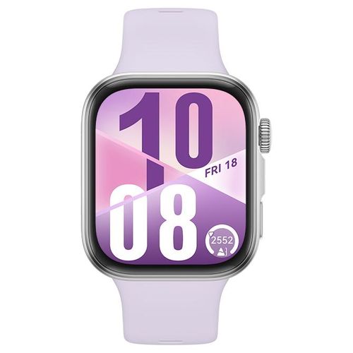 MONTRE CONNECTÉE HUAWEI WATCH FIT 4 BLUETOOTH GRIS AVEC BRACELET EN FLUOROÉLASTOMÈRE VIOLET