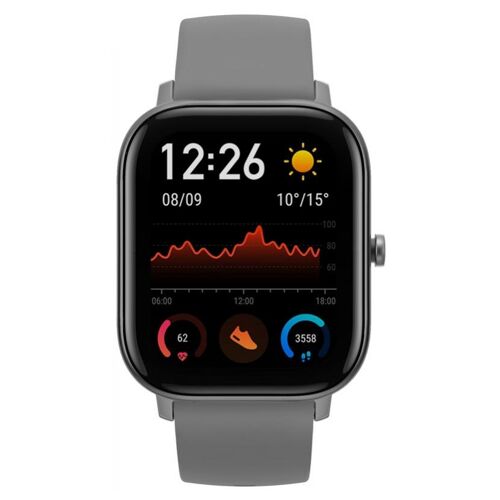 Amazfit GTS - Montre connectée avec bracelet - silicone - affichage 1.65" - Bluetooth - 24.8 g - gris lave