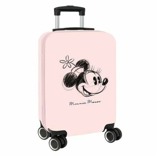 Valise Cabine Minnie Mouse Bébé Rose 20 pouces Chariot 4 Roues 51 cm 34,5 x 55 x 20 cm