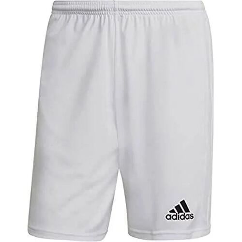 Short De Football - Adidas - Squad 21 - Blanc - Respirant - Pour Homme Adulte