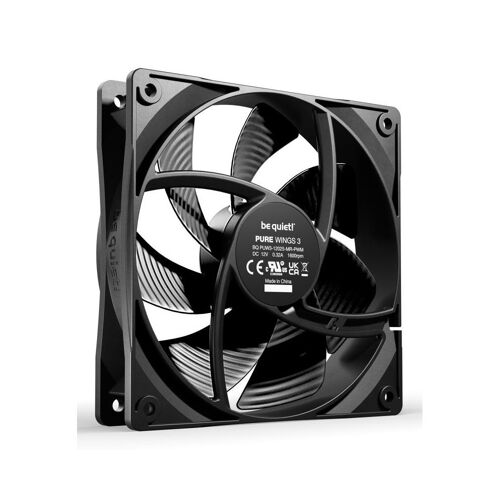 Ventilateur de boîtier be quiet! PURE WINGS 3 120 mm PWM - Pack de 3, 1600 tr/min, Noir