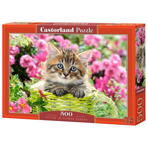 Castorland Kitten in flower garden 500 pcs Jeu de puzzle 500 pièces Animaux