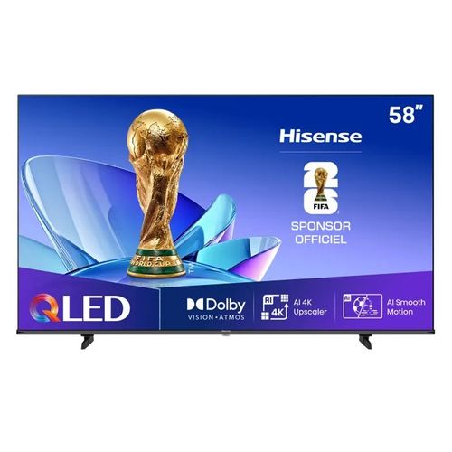 HISENSE Téléviseur 4K QLED 58" 146 cm 58E77Q