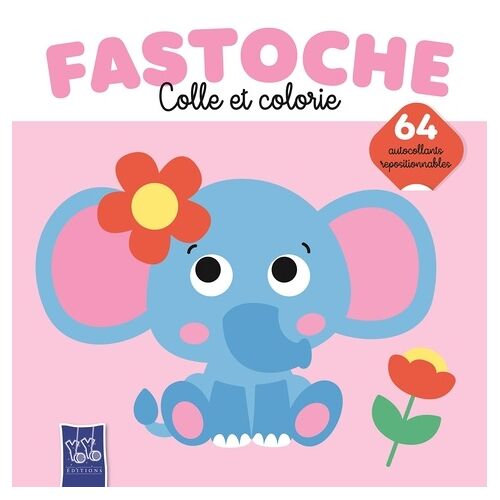 L'eléphant - 64 Autocollants Repositionnables