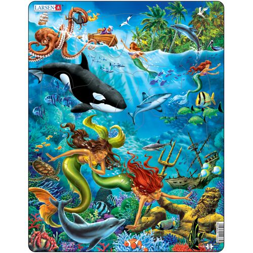 Larsen Maxi LA-US20 Puzzle à formes 32 pièces Faune