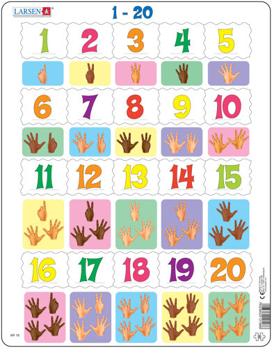Larsen Maxi LA-AR18 Puzzle à formes 20 pièces