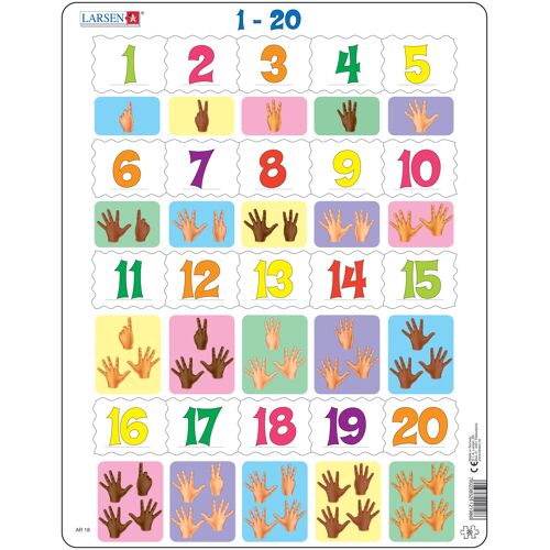 Larsen Maxi LA-AR18 Puzzle à formes 20 pièces