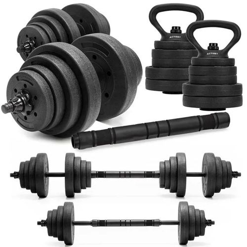 Haltères Réglables - Springos - 30 Kg - Kit Musculation - Compact - Universel