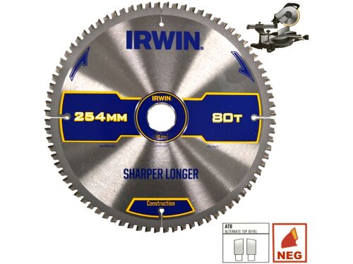 Lame de scie Irwin; 250x2 8x30 0 mm; Z80