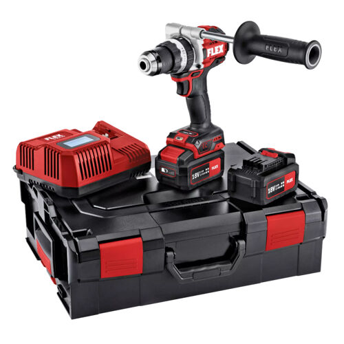 Perceuse à percussion / perceuse sans fil Flex PD 2G 18.0-EC-HD/5.0 Set; 18 V; 2x5 0 Ah accu.