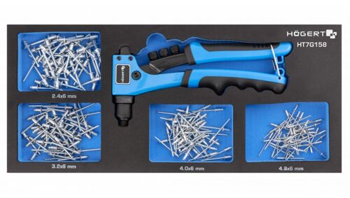 Riveteuse manuelle Hogert HT7G158 + 200 rivets