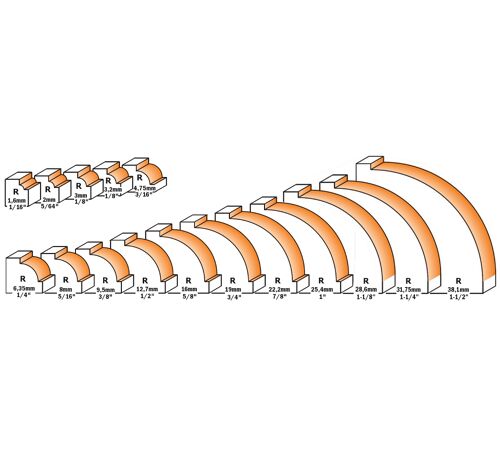 Fraise à rainurer CMT; S=6 mm; D=19 1 mm; avec palier
