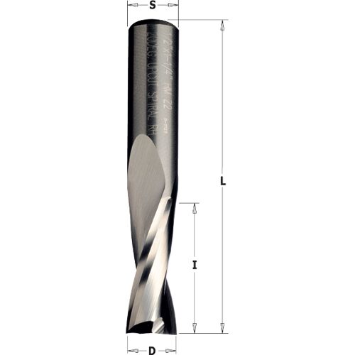 Fraise à rainurer CMT; 16x35x16 mm