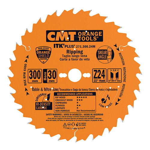 Lame de scie CMT 271; 184x1.7x30; Z24; 20°