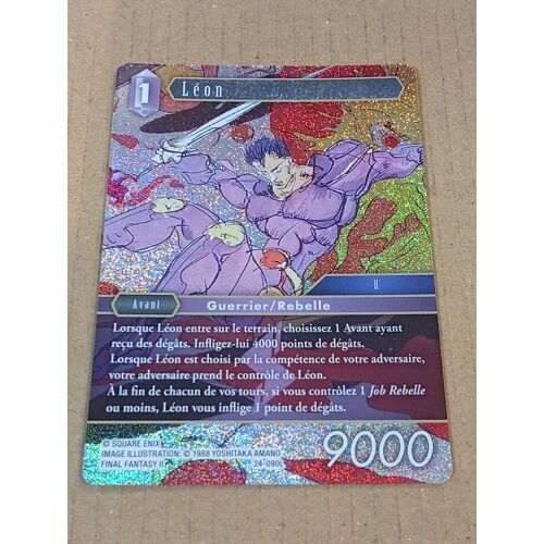 [ Carte À Jouer &amp; À Collectionner] Final Fantasy : Léon - 24-090 - Hidden Legend - Foil Card ( Carte Française ) - Illustration : Yoshikita Amano